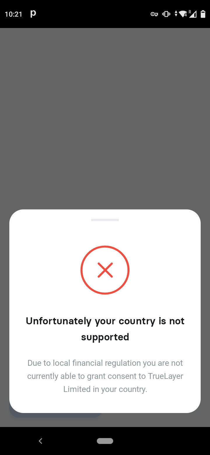 Why can I not connect to my Revolut account outside the UK